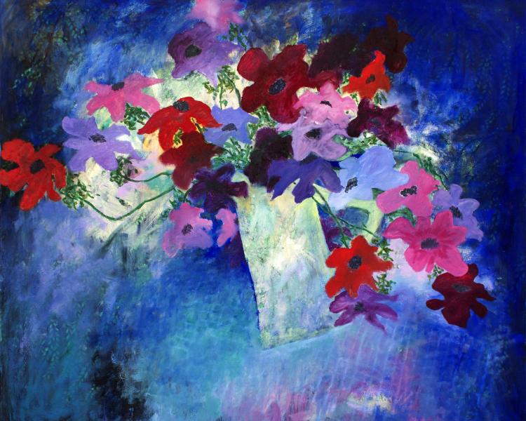 oil painting on canvas 121 cm x 97cm jug is flying